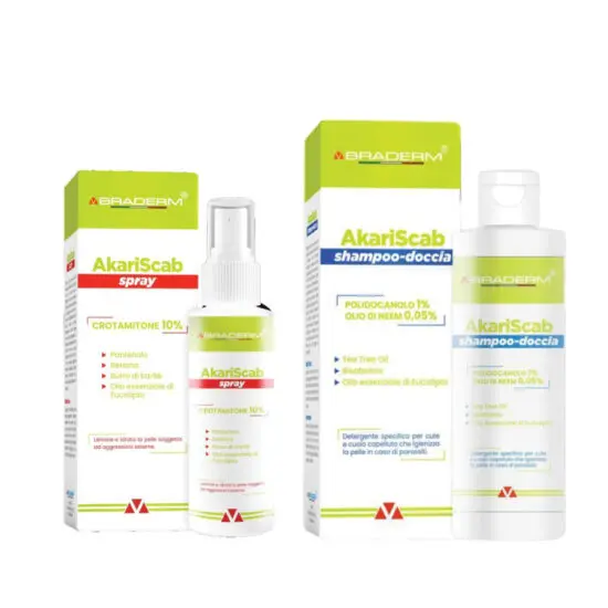 akariscab shampoo + spray